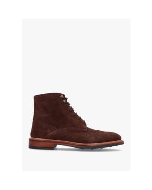 Mens Blackwater Ankle Boot In Chocolate Suede di Oliver Sweeney in Brown da Uomo