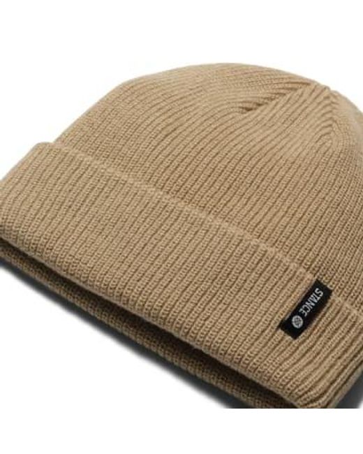 Stance Natural Icon 2 Beanie Stone One Size for men