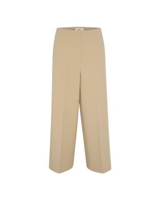Corinne Wide Cropped Pants In Spray di Soaked In Luxury in Natural
