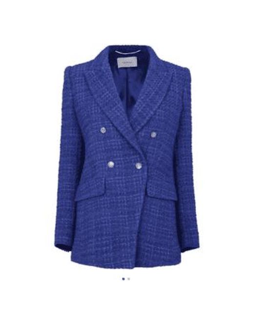 Marella Blue Glasgow Tweed Style Blazer