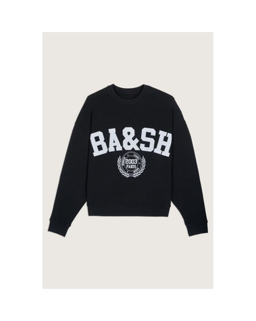 Ba&sh Black Benjamin Sweatshirt Carbone