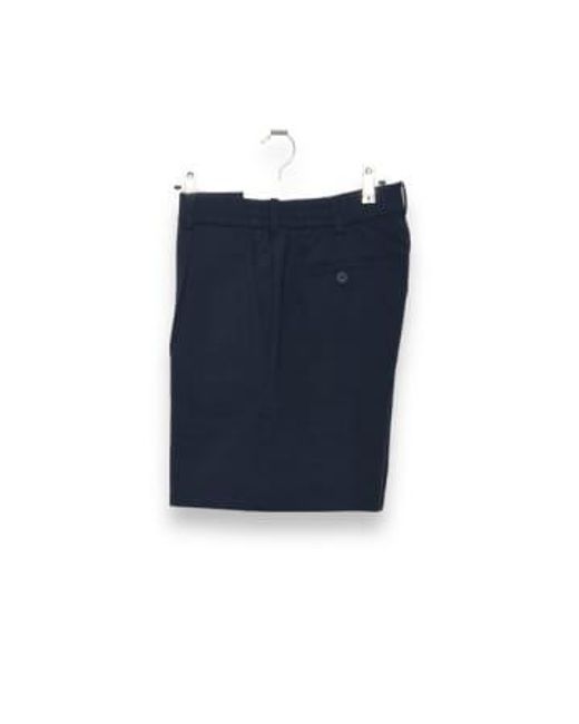 Pantalones cortos plisados marina Welter Shelter de hombre de color Blue