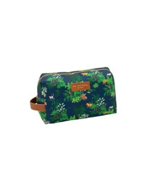 Made by moi Selection Green Wild Toiletry Bag Polyester