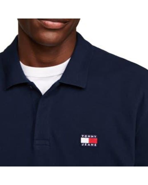 Tommy Hilfiger Blue Jeans Regular Badge Polo Dark Night Navy Medium for men