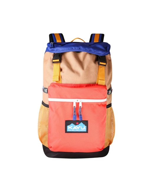 Kavu Orange Timaru Backpack for men