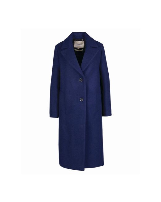 Barbour Blue Navy Wool Angelina Coat