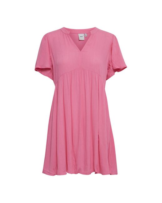 Ichi Marrakech Short Dress-super Pink-20118574