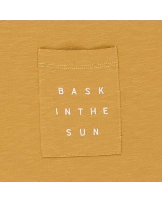 Bask In The Sun Yellow T -shirt With Pocket Xl for men