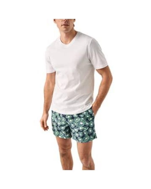 Eton of Sweden Green Kiwi Print Swimming Shorts 10001126627 M for men