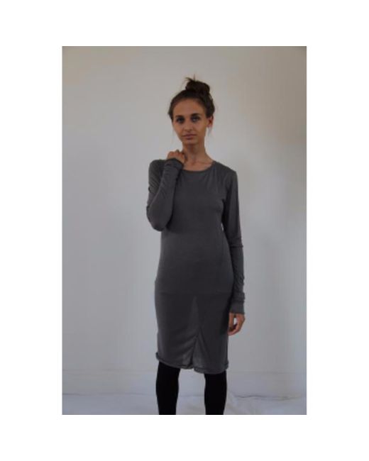 WINDOW DRESSING THE SOUL Charcol No Print Dress in Gray Lyst