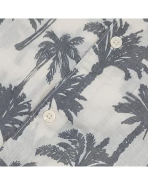 Only & Sons Nur & söhne palmbaumhemd in creme in Gray für Herren