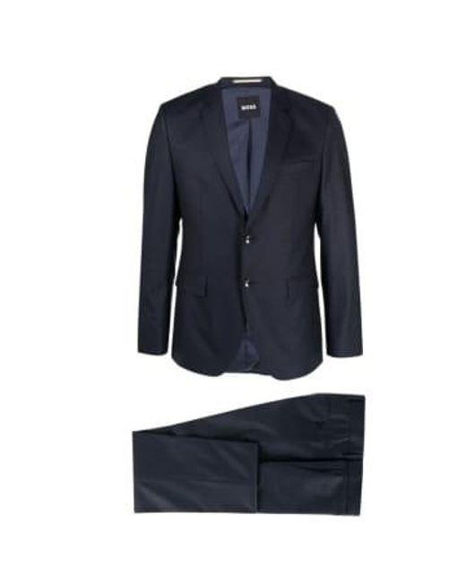 Boss Blue Dark H Reymond 2pcs 224 Suit 48 for men