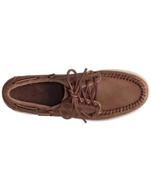Sebago Brown Keuka Man Camel Shoes 43.5 for men