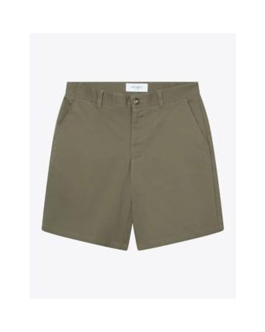 Les Deux Green Jared Twill Chino Short for men