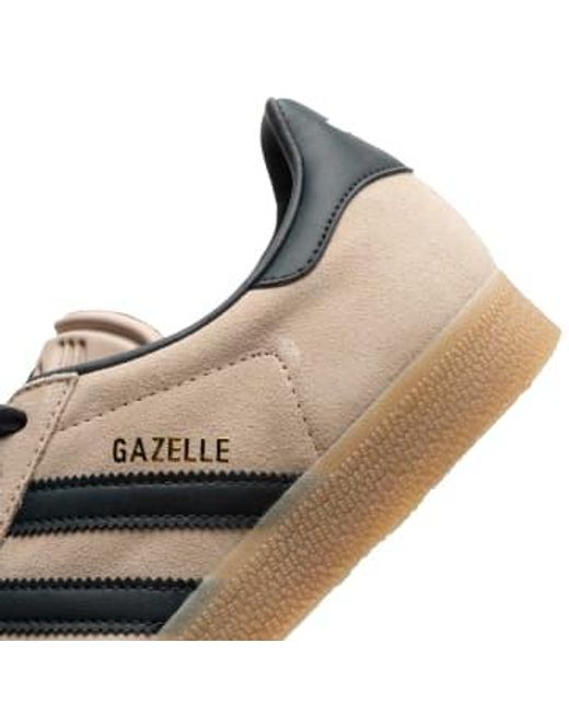 Adidas Gazelle wonder taupe, nacht & gum sneakers in Natural für Herren