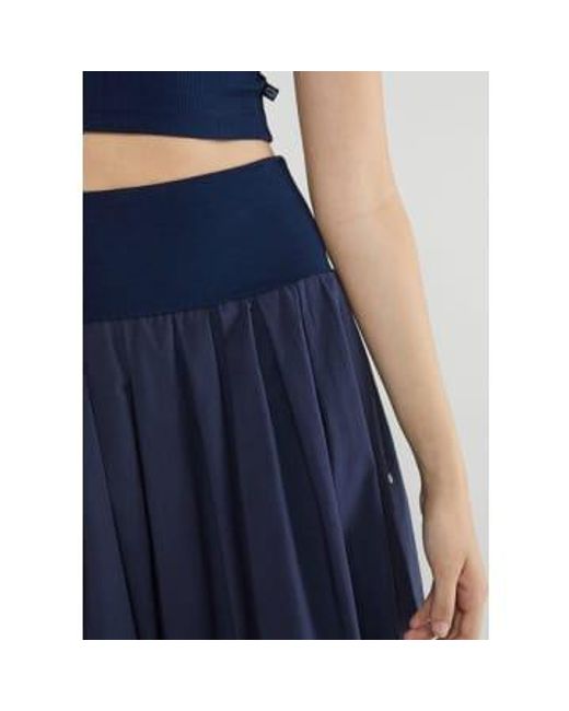 Ottodame Poplin Skirt di Ottod'Ame in Blue