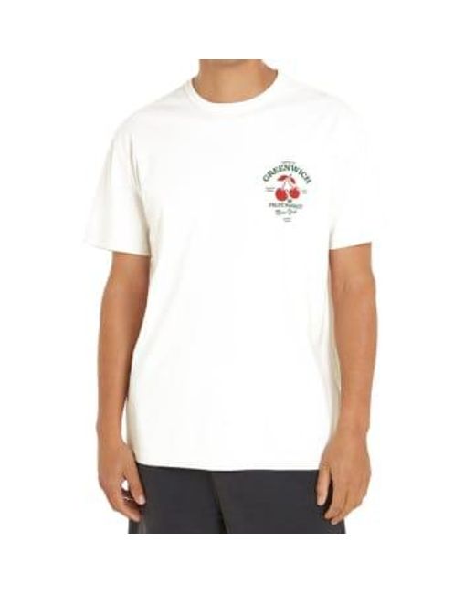 T-shirt graphique nouveauté en jeans Tommy Hilfiger pour homme en coloris White