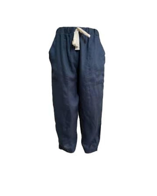 Pantalones en azul marino dp9505 Ottod'Ame de color Blue