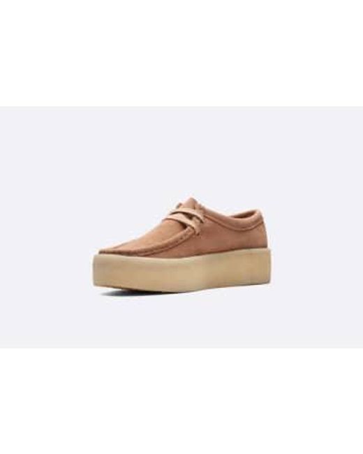 Clarks White Wmns Wallabee Cup 38 / for men