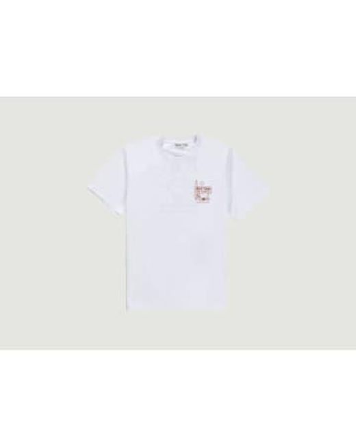T-shirt accrédante Rhythm pour homme en coloris White