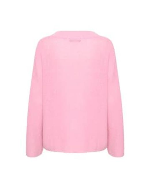 Maryse Pullover In Pastel Lavender di Soaked In Luxury in Pink