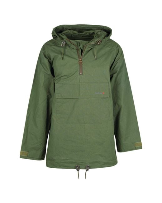 Barbour Cotton Lowland Smock Casual Jacket in Green for Men Lyst