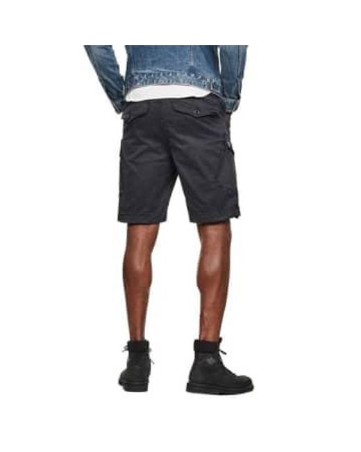 G-Star RAW Gray Roxic Cargo Shorts Mazarine Garment Dyed 28 for men