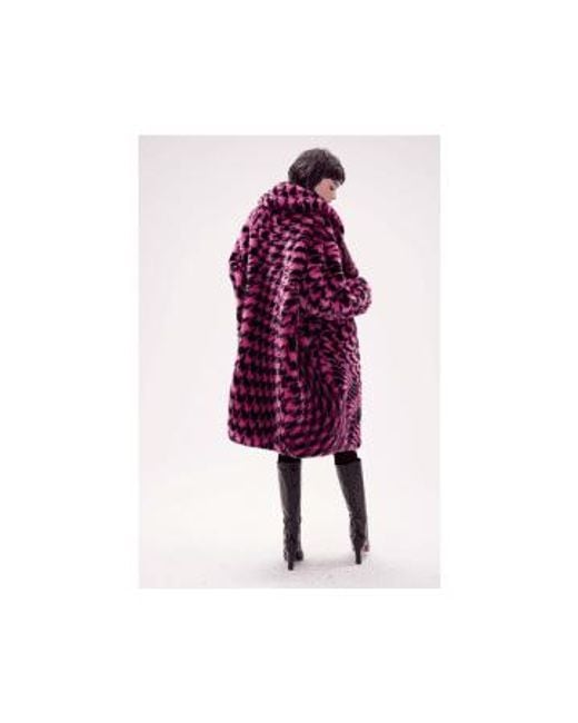 Diane von Furstenberg Purple Arwen Coat By Diane Von Furstenberg