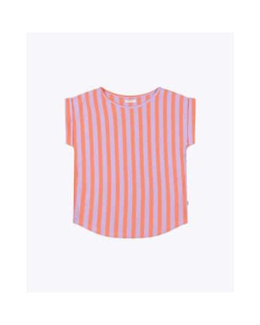 Wemoto Pink Holly Melon Lilac Slub Jersey T-shirt L