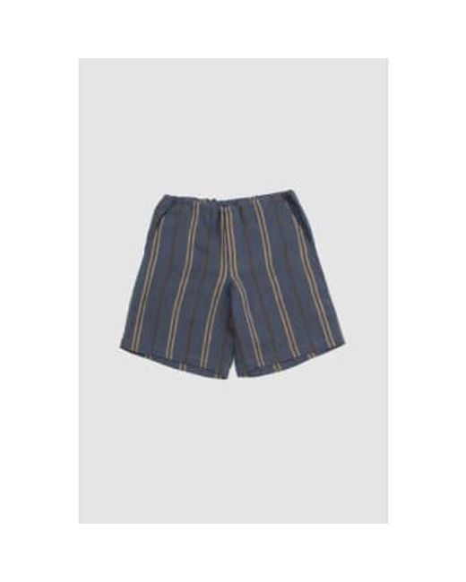 Another Aspect Blue Shorts 3.0 /brown Stripe S for men