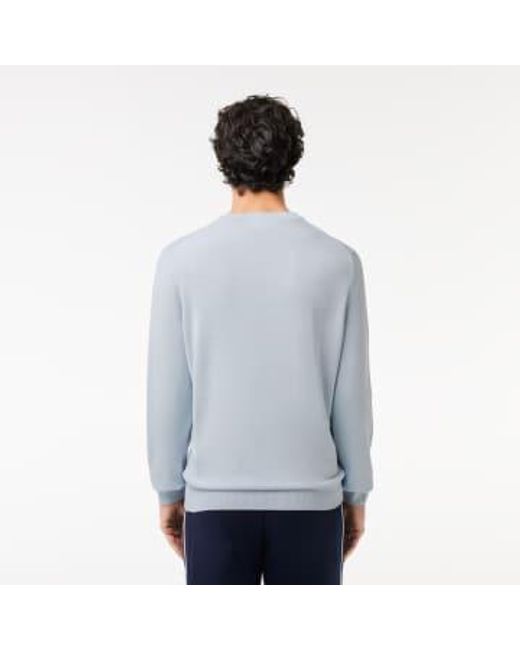 Lacoste Blue Phoenix Organic Cotton Crew Neck Sweater Medium for men