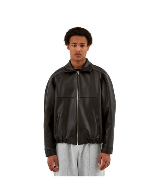 Arte Antwerp Josh Leather Jacket, Black for men