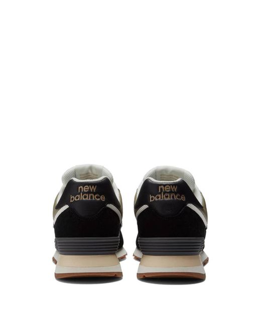 New Balance Suede 574 Trainers in Black 
