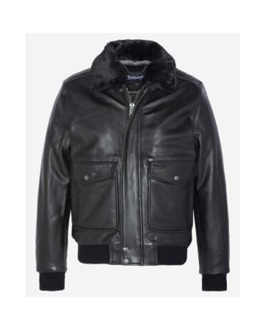 Nyc vintage a-2 veste vol noir Schott Nyc pour homme en coloris Black