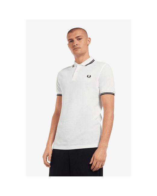 Fred Perry Cotton Slim Fit Twin Tipped 