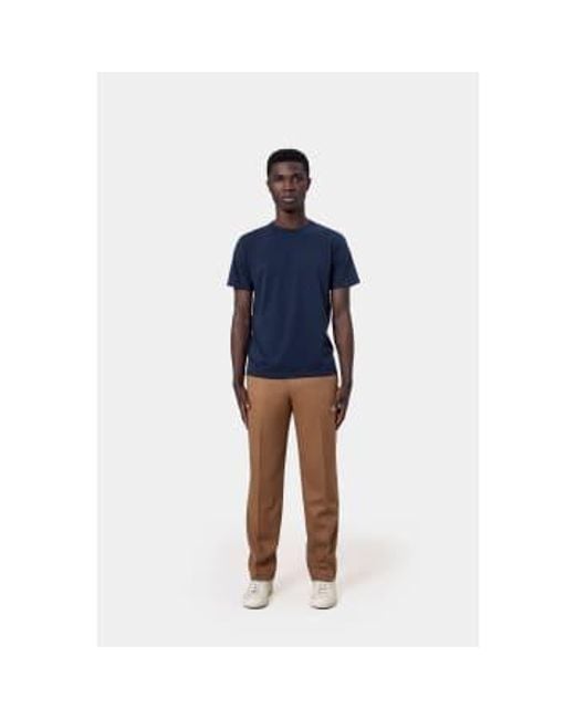 Camiseta algodón orgánico gris scolorido COLORFUL STANDARD de hombre de color Blue