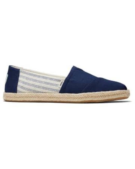 TOMS Blue Womens recycled cotton rope university