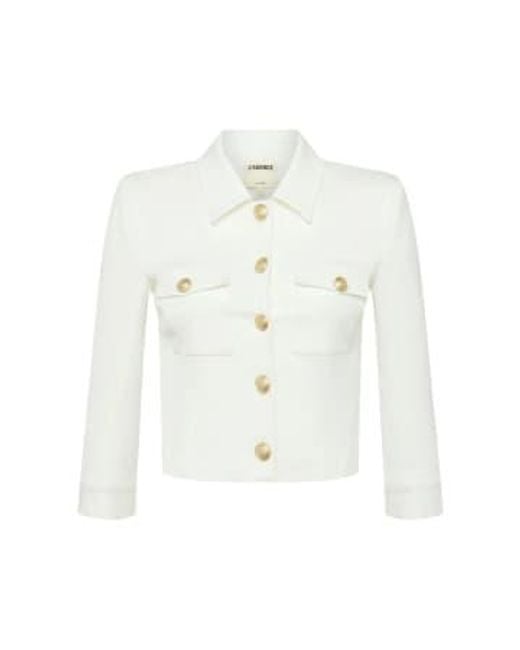 L'Agence White 'kumi' Cropped Jacket
