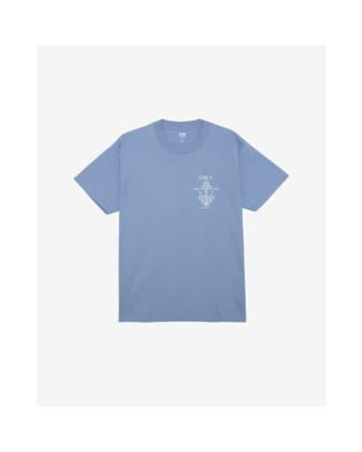 Obey Iris in bloom t -shirt in Blue für Herren