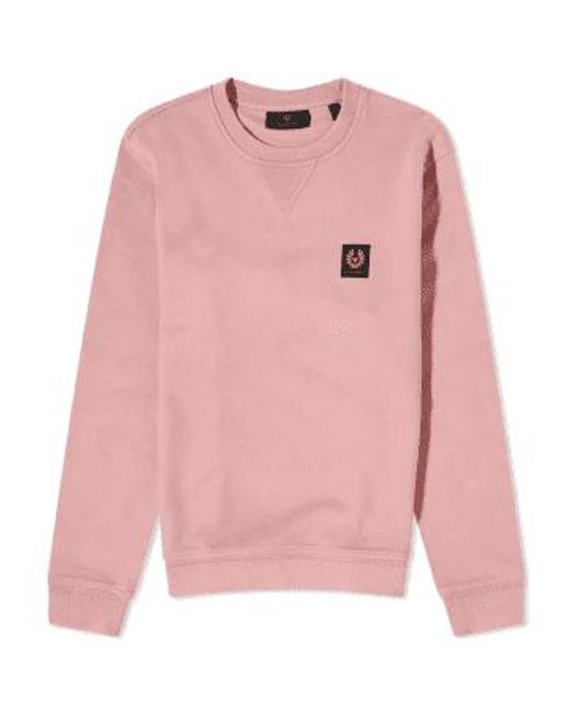Logo Sweatshirt Rose di Belstaff in Pink da Uomo
