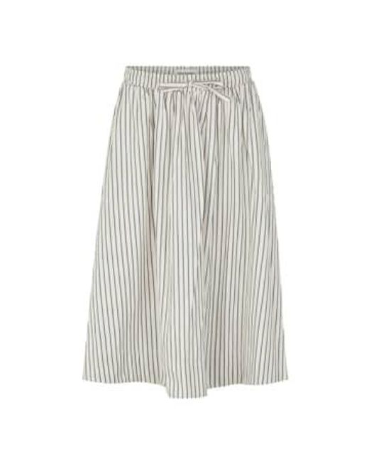 Bristol Stripe Midi Skirt di Lolly's Laundry in Gray
