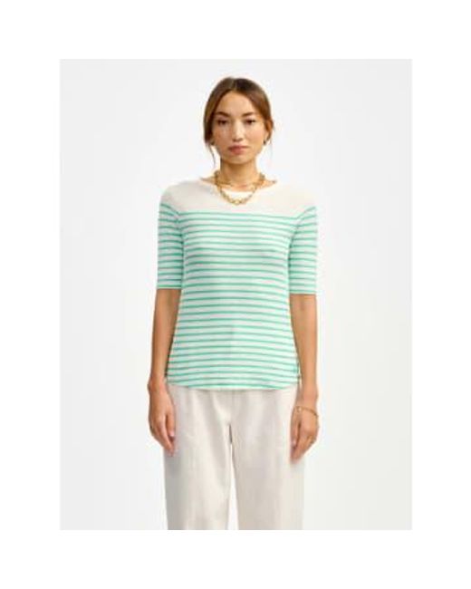 Bellerose Green Mias T-shirt Stripe 0