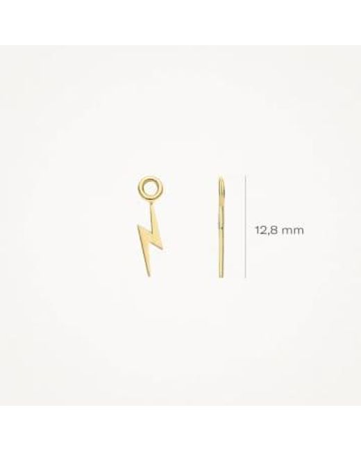 Blush Lingerie Metallic 14k Gold Lightning Earring Charms
