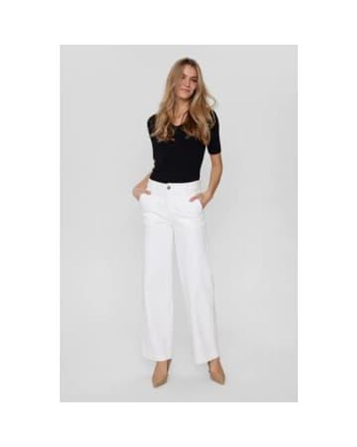 Numph White Nuamber Jeans