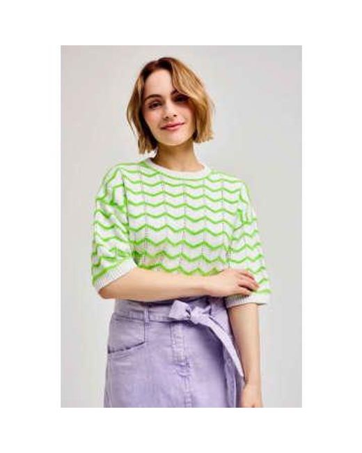 CKS Green Penfold Bright Knitted Top