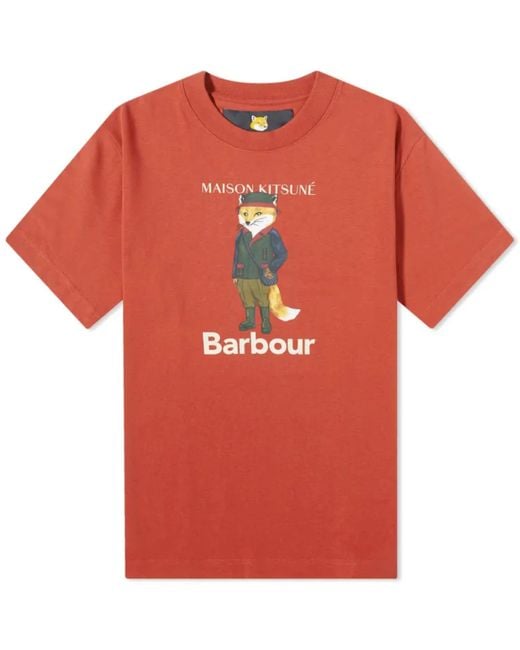 Barbour beaufort mens Orange cheap