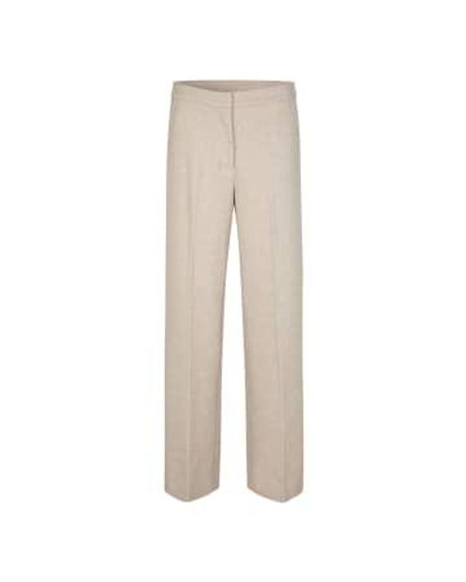 Second Female Natural Saru Straight Trousers Polyester