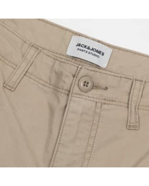 Jack & Jones Natural Cole Cargo Shorts for men