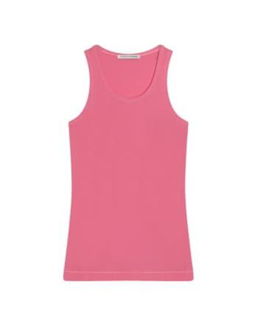 Travail confiance en coton biologique Top St. Tropez Feinripp Round décolleté Cashmere Fashion en coloris Pink
