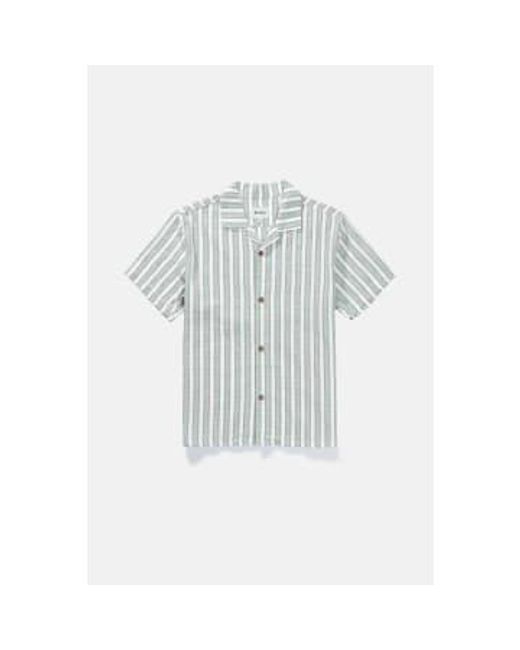 Rhythm White Striped Shirt L for men